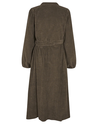 Lollys Laundry - Paris LL Midi Kjole - Dark Mokka